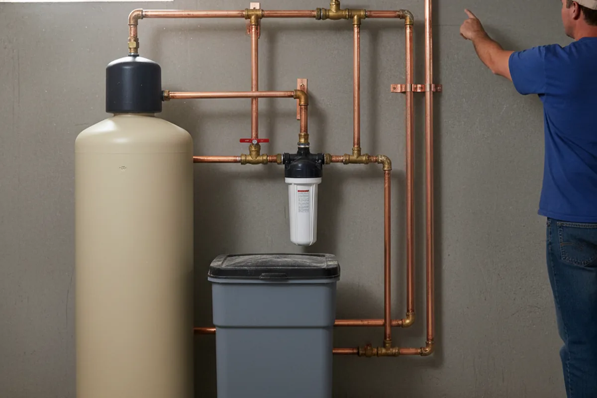 Whole-house water treatment system installed in Whiting