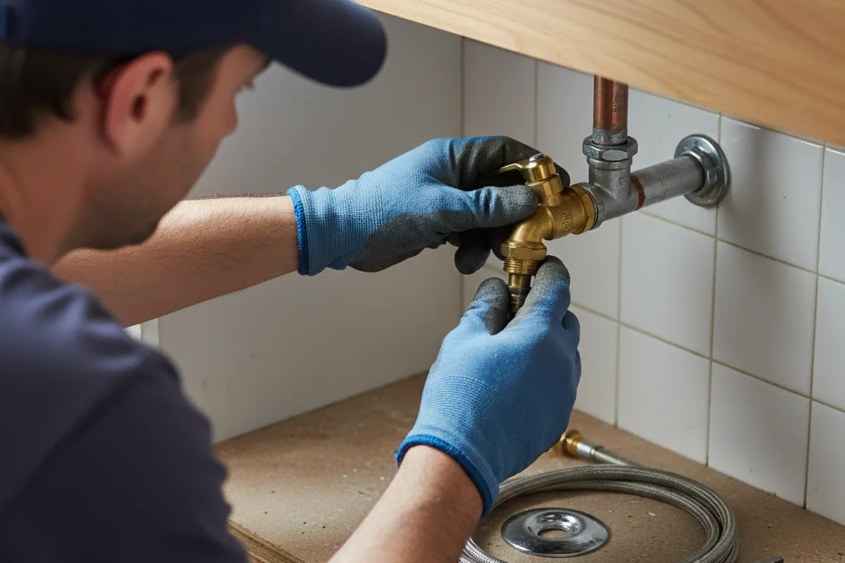 Shutoff valve and fitting work during Repiping in Whiting